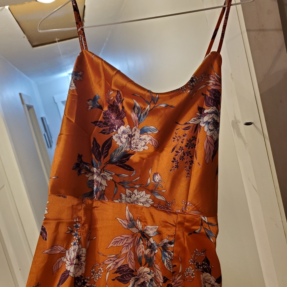 Boho Burnt Orange Dress - Picture 6 of 8